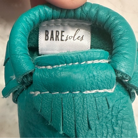 Baresoles Moccasins Genuine Leather Soft Soles Handmade Newborn Lot Of 2! EUC! - Picture 4 of 7